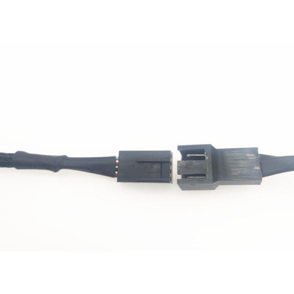 2.54mm Custom Wire Harness 2 Pin Male To Female Molex 2510 Connector With Braided Wire