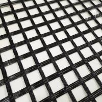 12.8x12.8mm Glassfiber Asphalt Biaxial Reinforce Geogrid For Road Pavement
