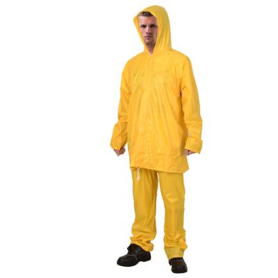 RAINWEAR 100% Waterproof Rubberized PVC Rainsuit with Hooded 2019 Popular Models