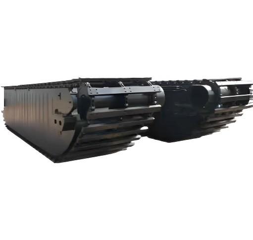 Amphibious Excavator Pontoon Undercarriage Durable Aluminum Alloy Track System