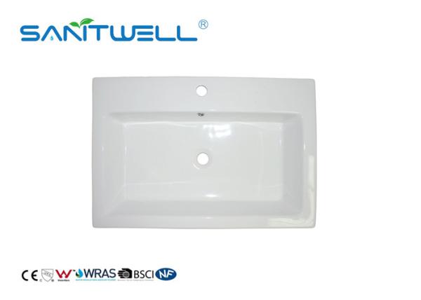 Durable Glossy Ceramic Art Basin For Home Hotel Toilet Cleaning Modern Design