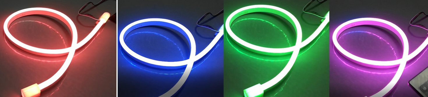 Ультратонкий рождественский светодиодный неонный свет RGBW 24V dmx LED неонная трубка PVC RGBWW
