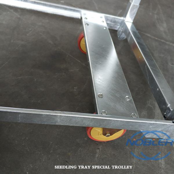 Chariot danois 1500*600*1900 mm plateau de semis chariot spécial de semis en roue en pp utilisé pour la germination en serre