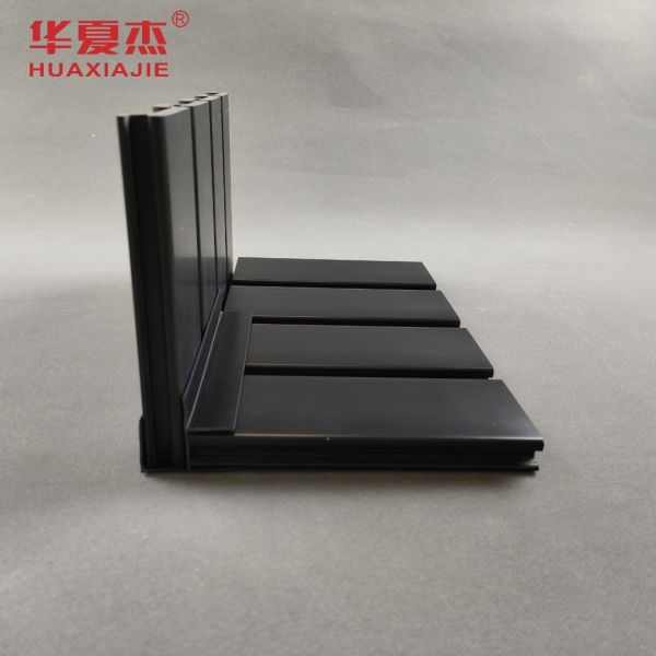 Smooth Excellent Impact Resistance Pvc Garage Wall Durability PVC Balck Slatwall