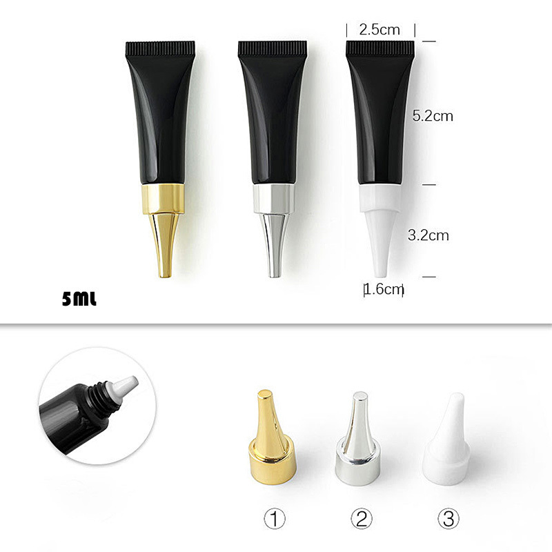 Flexible And Squeezable Cosmetic Plastic Soft Tube Customizable For Size, Color, Printing, And Shape With Recyclable PE Material