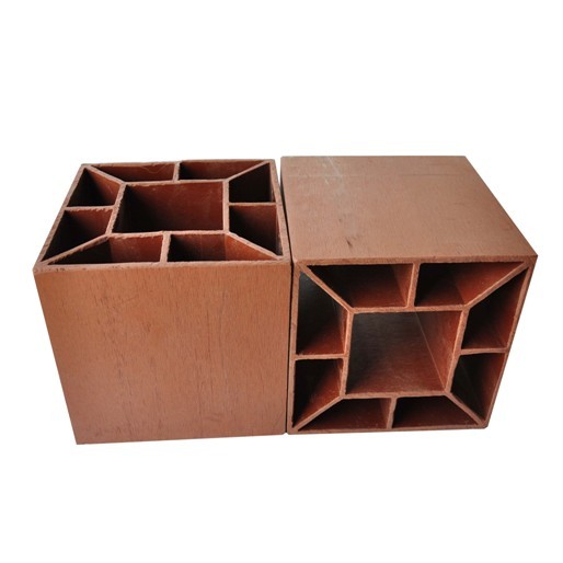 180x180mm Wood Plastic Composite WPC Hollow Post for Outdoor Wall