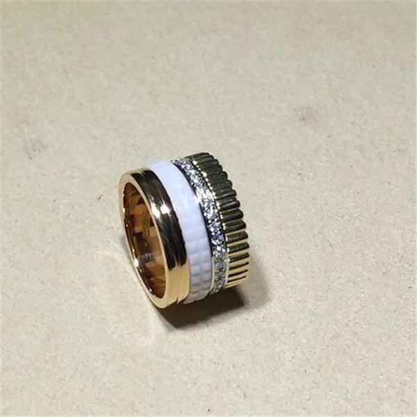 Jewelry factory in Shenzhen, China Br wide ring 18k white gold yellow gold rose gold diamond ring