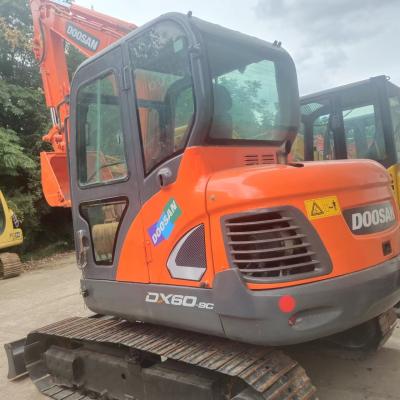 DX60LC Excavadora Doosan Usada 6 toneladas Excavadora de rastreador hidráulico