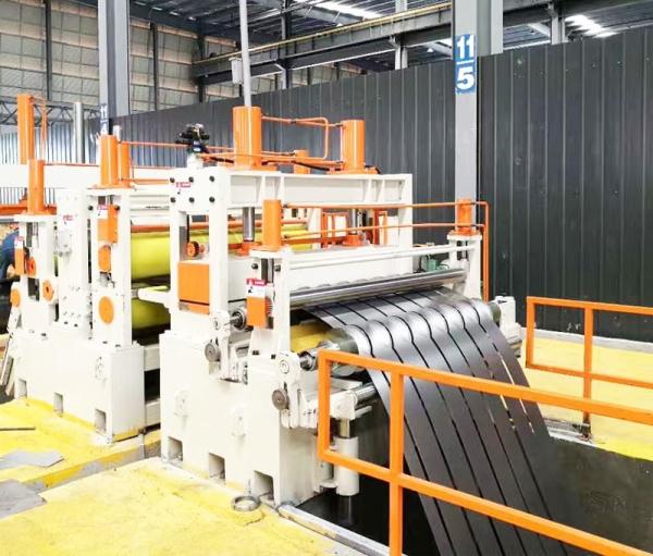 Hydraulic 15kw 3x1350mm Steel Coil Slitting Machine With Recoiler