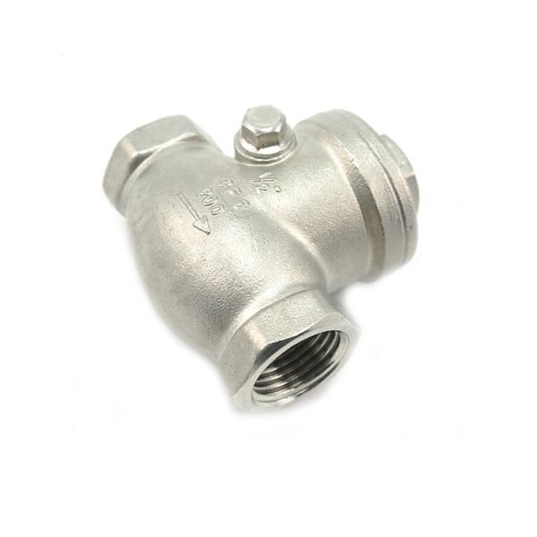 Hydraulic Threaded Stainless Steel Valves 1000psi Plumbing Check Valve