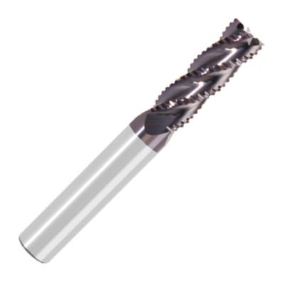 6mm HRC60 3 Flute Carbide Roughing End Mills For Steel AITiN Coated