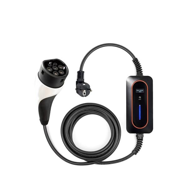 Cargador de vehículos eléctricos portátil 16A 32A Cargador de vehículos eléctricos móviles Tipo 1 Tipo 2 Cable de carga de vehículos eléctricos Nivel 2 Cargador de vehículos eléctricos