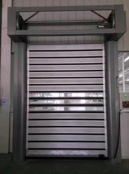 Aluminum Alloy Fast Roll up and Shutter Stacking Security Door with 1000N Output Torque