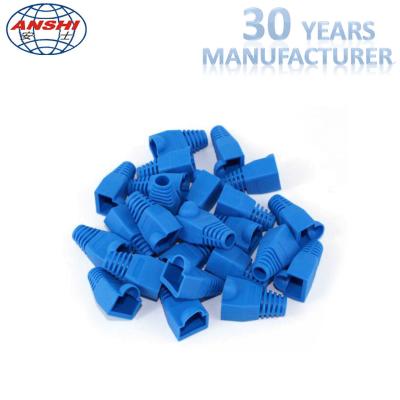 Diâmetro fêmea 5.5mm da bota trapezoide cinzenta da tomada do azul Rj45 Jack Rj45 6.0mm