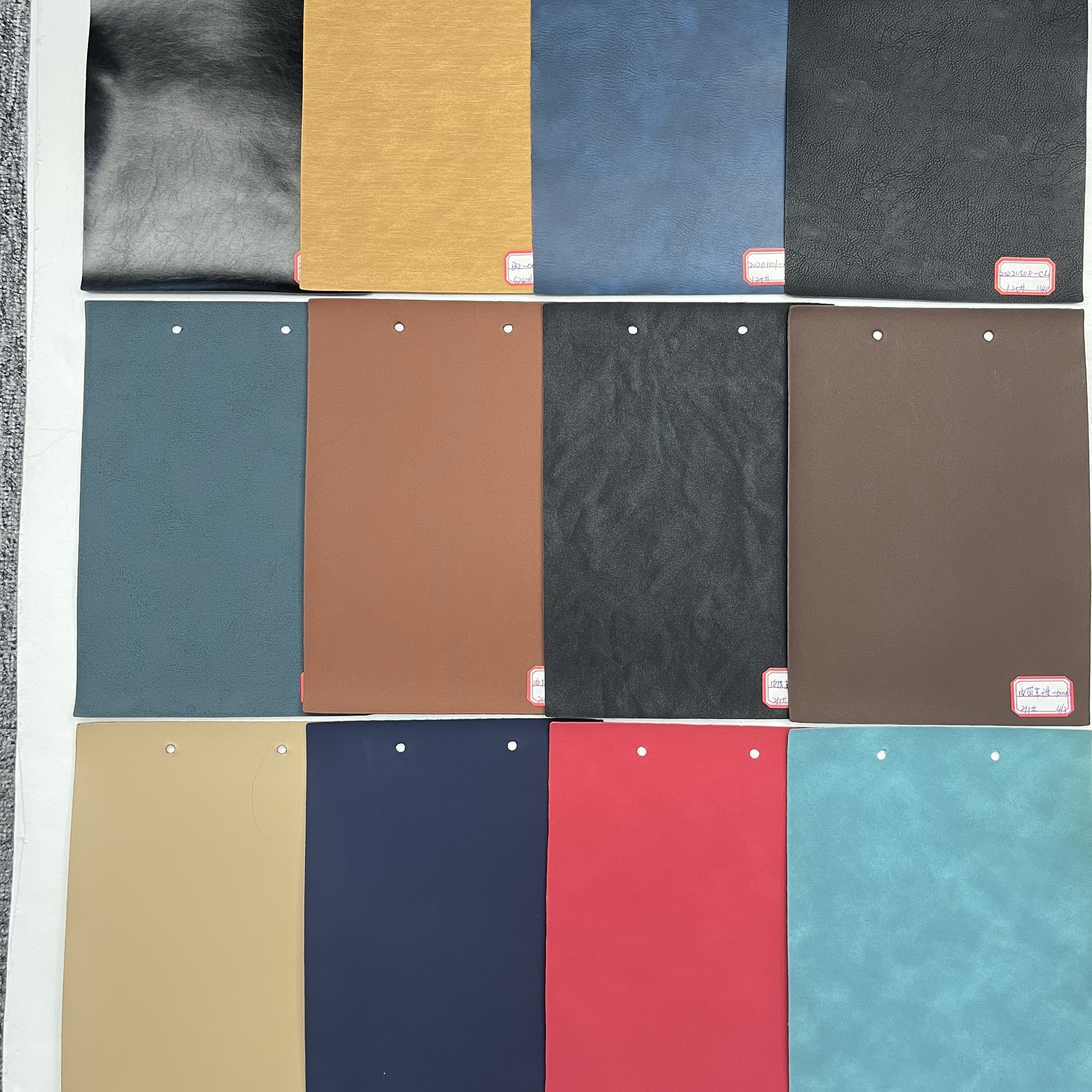 PVC Microfiber Comfortable Synthetic Leather Fabric PU Leather for Car Seats and Sofas