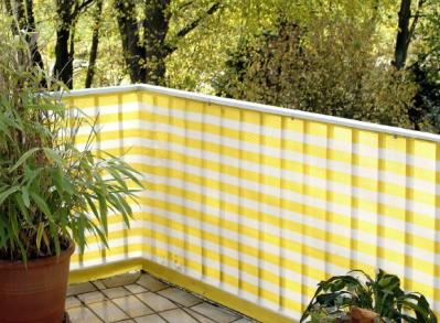 Hdpe Yellow And White Balcony Shade Net With UV Resistant OEM
