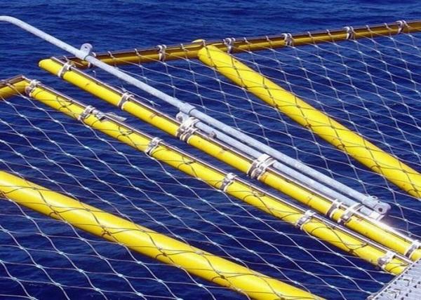 7x7 7x19 Ferruled Stainless Steel Rope Mesh Netting / Architectural Wire Rope Mesh