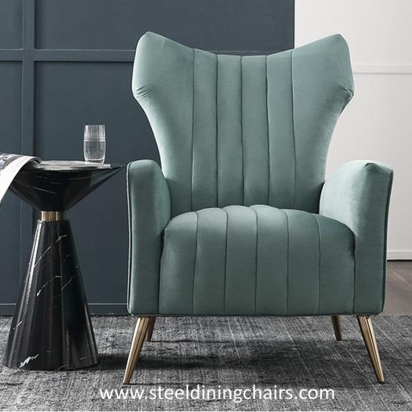 Italian Style  Hotel Villa 1040mm 700mm Leather Single Seater Couch