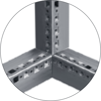 42U/47U Capacity Server Rack Cabinet with 1000 KG Load Capacity and SPCC Cold Rolled Steel Construction