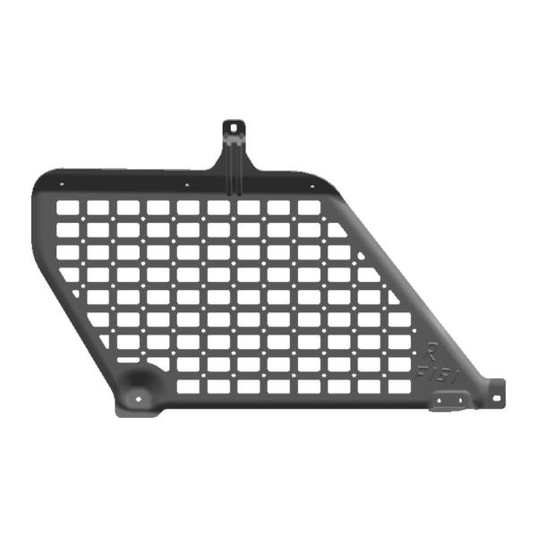 Convenient Black Molle Rear Window Storage Panels for Offroad Gear and Recovery Tools