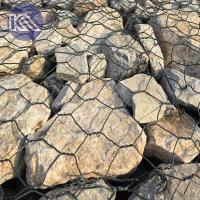 Stabilité 2*1*1m Retenant le mur de gabion Maillage hexagonal 8*10cm / 10*12cm Pour le contrôle de l'érosion et la protection contre les inondations