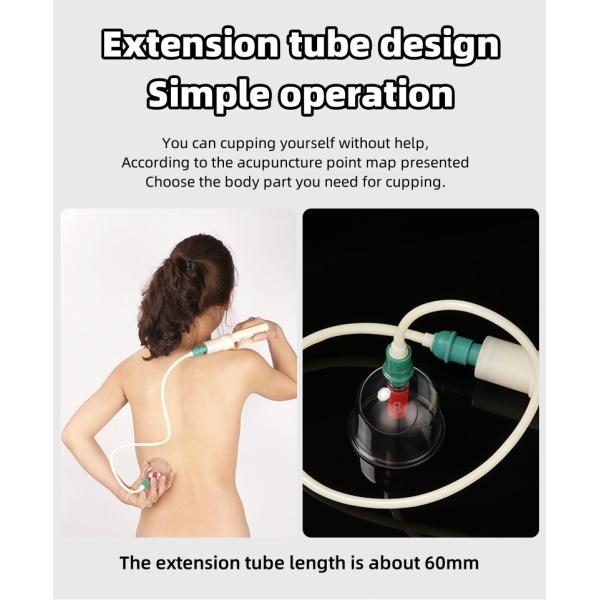 Body Massager Vacuum Cupping Device for Traditional Chinese Medicine Meridian Treatment and Negative Pressure Relax Tool