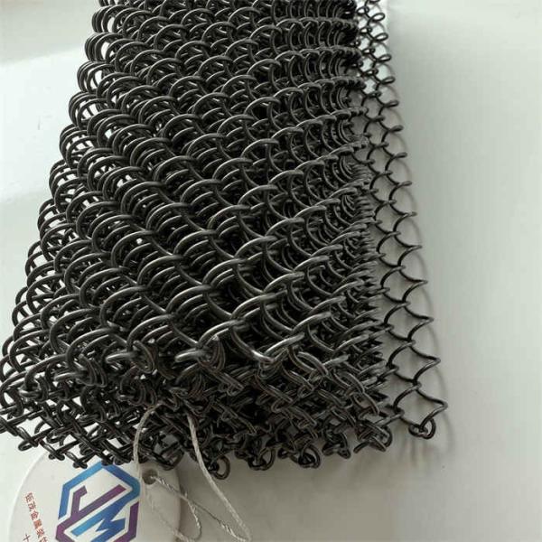 1.0 mm de alambre Dia acero inoxidable enrollados cortinas de malla para la tecnología de bobina de larga duración