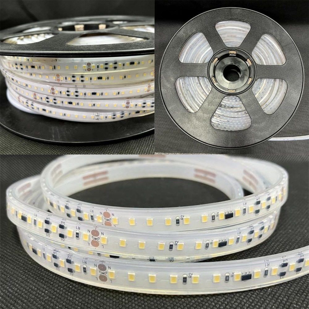 120LEDs/m SMD2835 AC LED Strip Lights 110V 220V Flexible LED Tape Lighting IP68