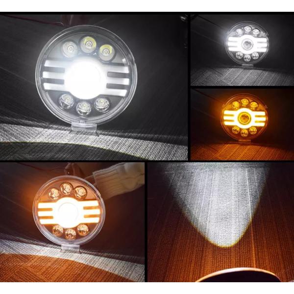 75W 7 Inch Waterproof  DRL Halo Fog Lights Auto Accessories