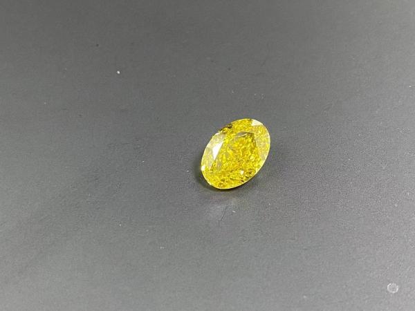 10 o laboratório oval de Mohs VVS-VS criou o diamante amarelo IGI certificado