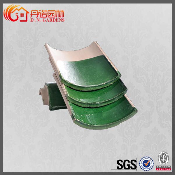 Classic Glazed Celadon Chinese Temple Roof Tiles Antigo Resistente à Geada