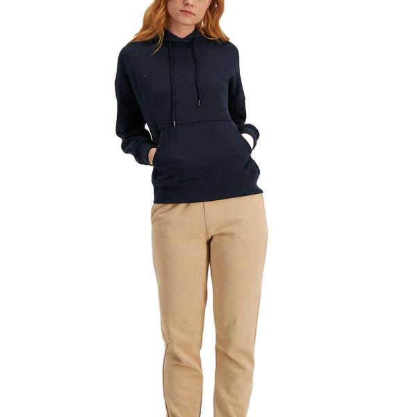 Custom Logo High Quality Soft 100% Cotton Sport Women's Sweatshirt Hoodies Pullover