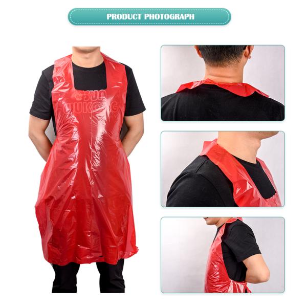 Горячая кастрюля для барбекю для кемпинга одноразовый пластиковый фартук для кухни и барбекю