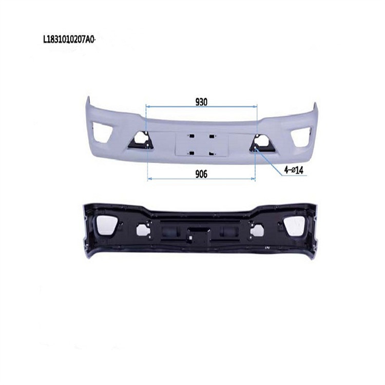 Cheap Price Durability Application Versatility Safety Truck Spare Parts Front Bumper for FOTON Truck