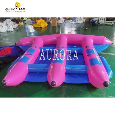 Adults PVC Tarpaulin Inflatable Water Toys Aqua Park Inflatable Flying Fish Boat