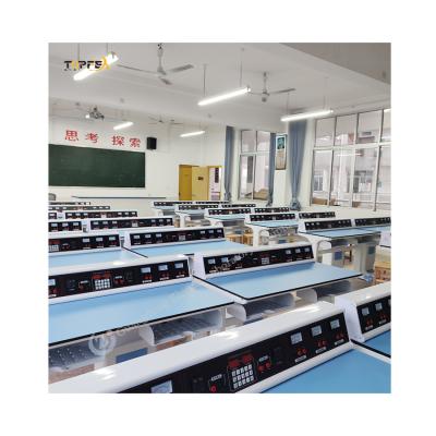 Customized White / Blue Biology Lab Furniture With Sturdy Metal Structure