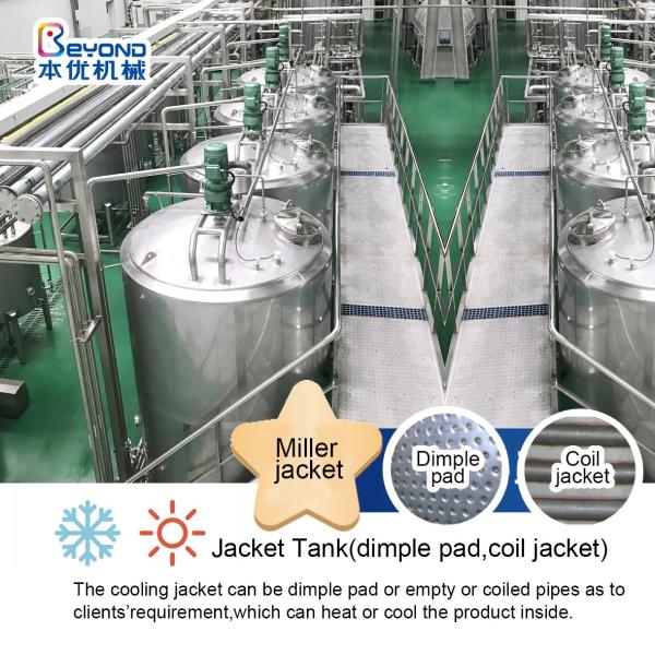 Теплообмен 12000l SS мочит бак для хранения для подготовки стерилизовать