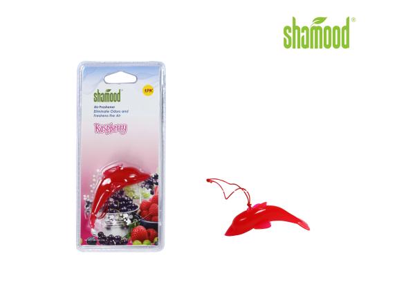 Customized Raspberry Plastic ODM Car Smell Remover