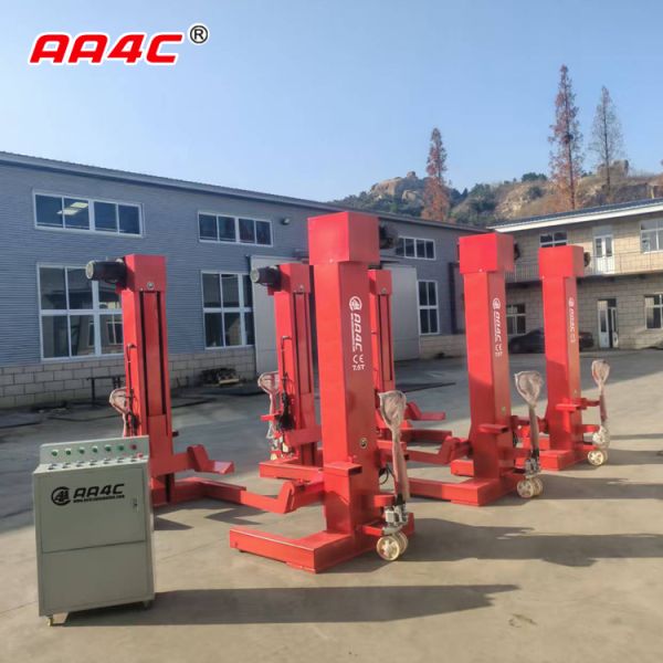 AA4C 45T 7.5T/column x 6 columns bus &truck lift heavy duty vehicle lift combined parking lift Mechanical(Screw-up)