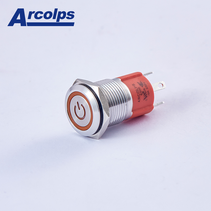 IP67 Remote Control Push Button Switch 16MM 10A 220V Max Voltage & Current