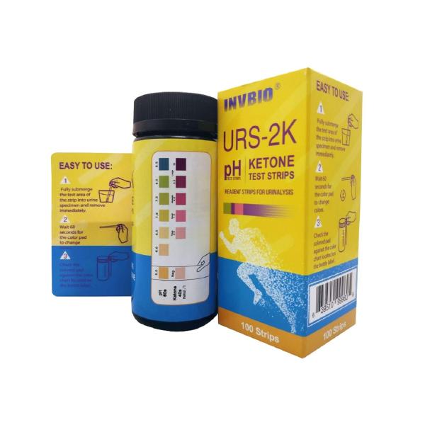 тест кетона пэ-аш параметров Dipstick 2 прокладки теста пробы мочи 100pcs