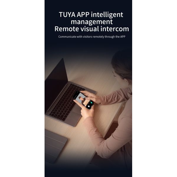 Qleung S958Max 3D Face Recognition Video Intercom Automatic Lock Fingerprint Card & Code Access Tuya WiFi Smart Home Door Lock