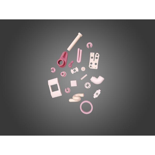 High Temperture Al2O3 White Ceramic Pulley Pink Ceramic Eyelet Guide Industrial Ceramic Application