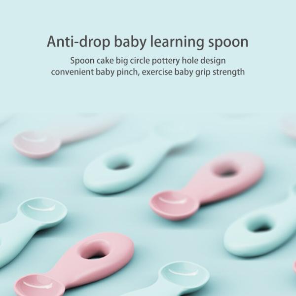 41g Non Toxic Silicone Infant Spoon Feeder Baby Milk Feeding Spoon Soft Tip Spoons