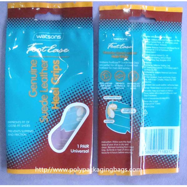 Customized Purple Aluminium Foil Bag For Insoles , Sealing Plastic Bags