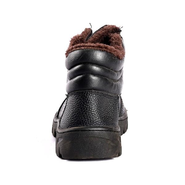 Customized Genuine Embossed Cow Leather Upper PU/PU Sole Safety Shoes for Durable Performance Work Boots