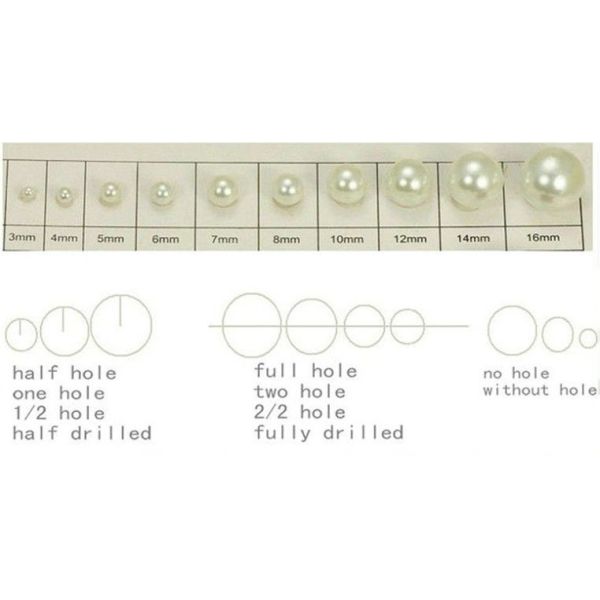 Multi Size White Beads Handmade Factory Price Imitation Loose Pearl in Bulk