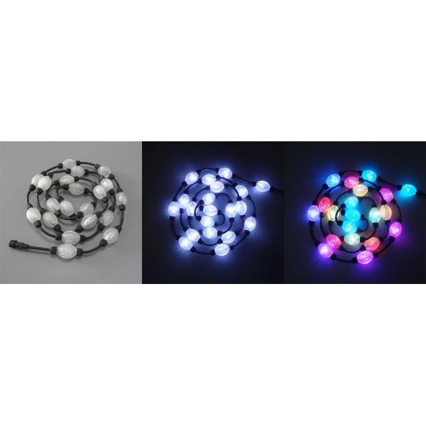 IP68 занавес 50mm шарика смертной казни через повешение полного цвета 1.44W RGB DMX 3D на праздники рождества