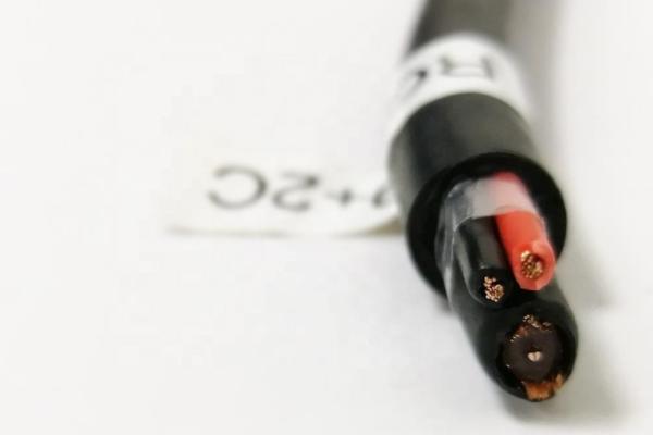 75 Ohm Coax Coaxial Composite Power Cable RG59+2C 0.5mm PVC Jacket
