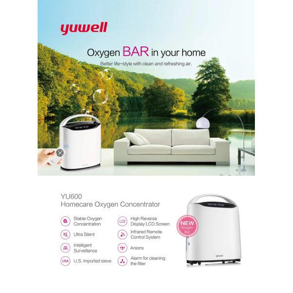 Medical Continuous High Flow Portable Oxygen Concentrator 150VA